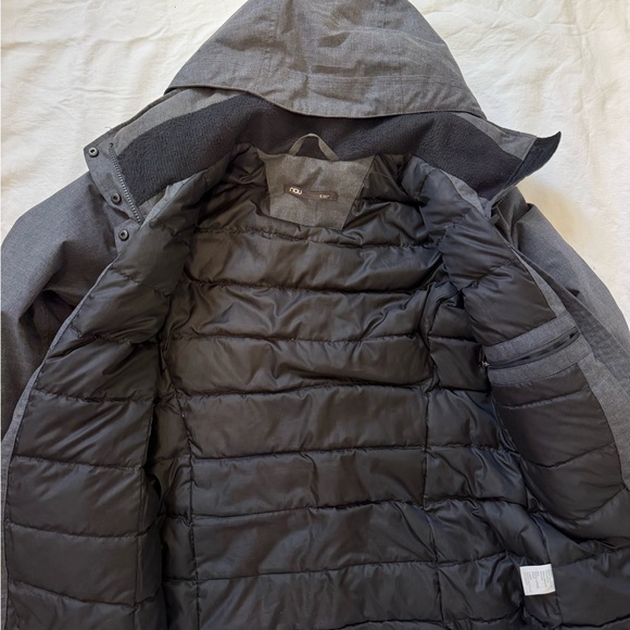 Nau Women's Charcoal Hooded Down Ski Jacket S RN 119269 - Picture 2 of 13